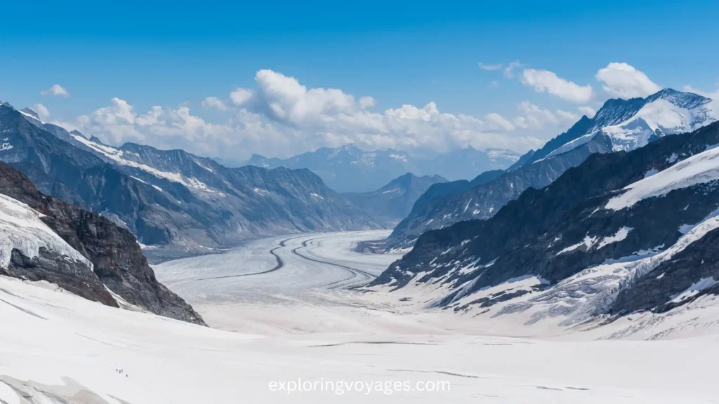 Jungfraujoch, Beautiful places in Switzerland in winter