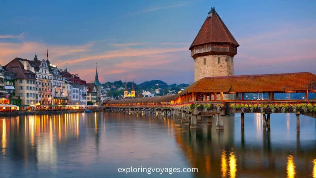 Lucerne, Beautiful places in Switzerland in winter